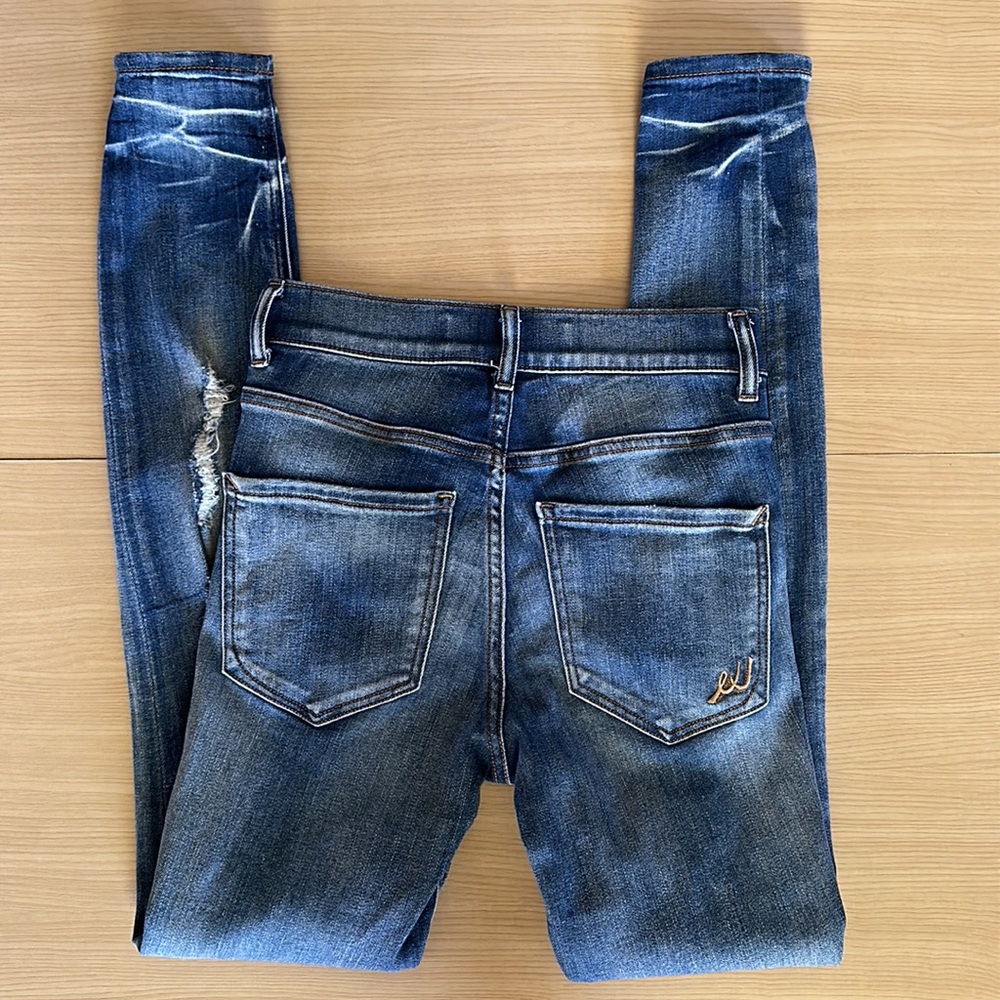 Express Ripped High Rise Jeans 00 - Picture 2 of 12